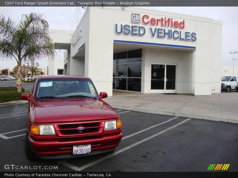 Toreador Red Metallic / Medium Graphite 1997 Ford Ranger Splash Extended Cab