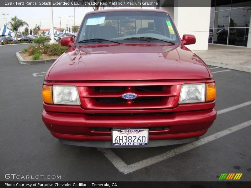 Toreador Red Metallic / Medium Graphite 1997 Ford Ranger Splash Extended Cab