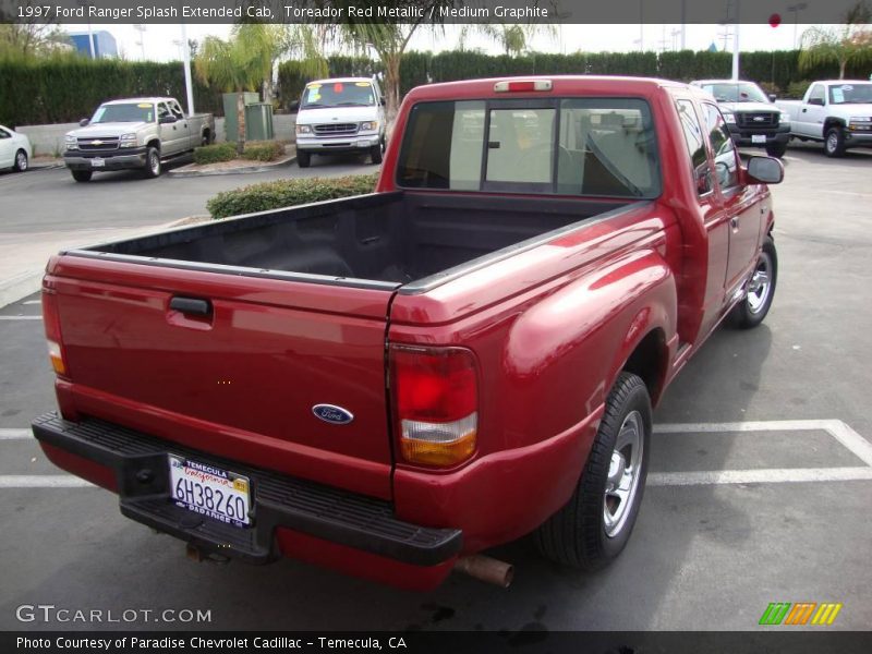 Toreador Red Metallic / Medium Graphite 1997 Ford Ranger Splash Extended Cab