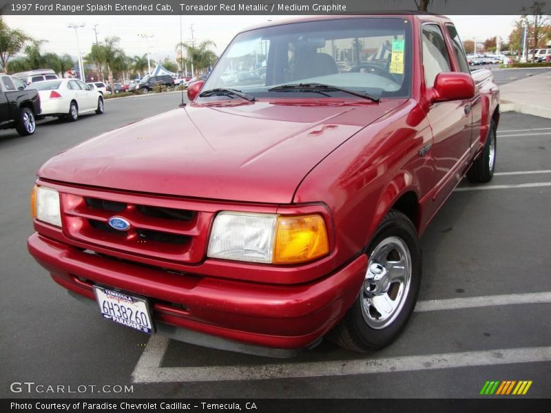 Toreador Red Metallic / Medium Graphite 1997 Ford Ranger Splash Extended Cab