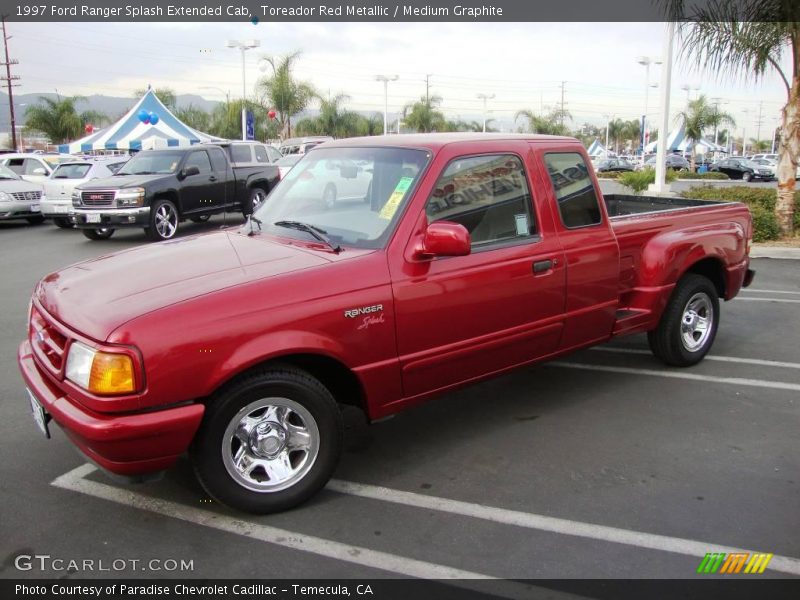 Toreador Red Metallic / Medium Graphite 1997 Ford Ranger Splash Extended Cab