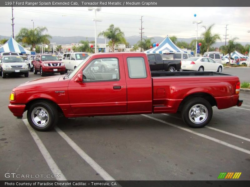 Toreador Red Metallic / Medium Graphite 1997 Ford Ranger Splash Extended Cab