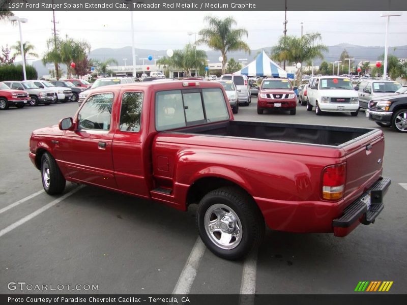 Toreador Red Metallic / Medium Graphite 1997 Ford Ranger Splash Extended Cab