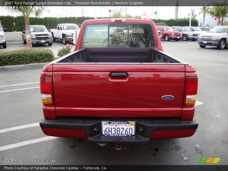 Toreador Red Metallic / Medium Graphite 1997 Ford Ranger Splash Extended Cab