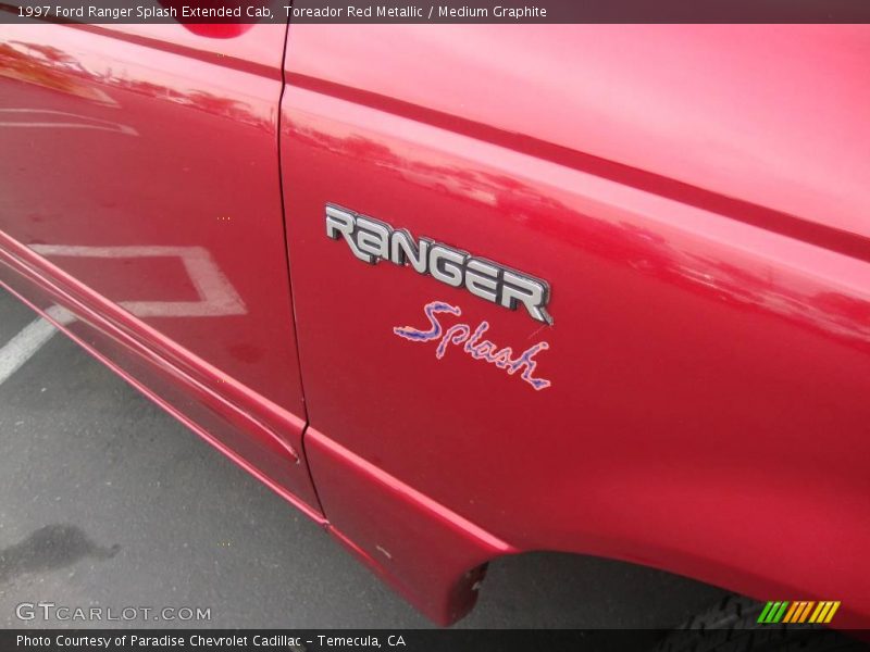 Toreador Red Metallic / Medium Graphite 1997 Ford Ranger Splash Extended Cab