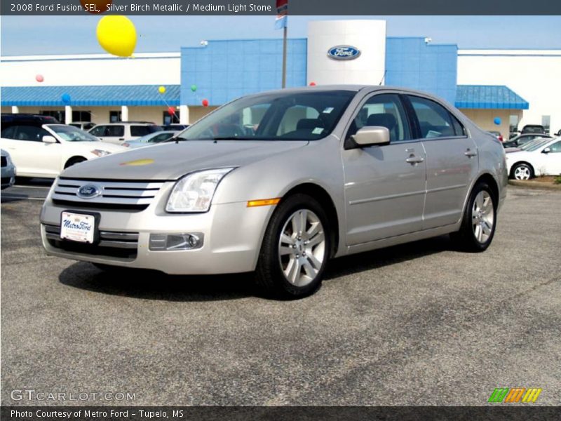 Silver Birch Metallic / Medium Light Stone 2008 Ford Fusion SEL