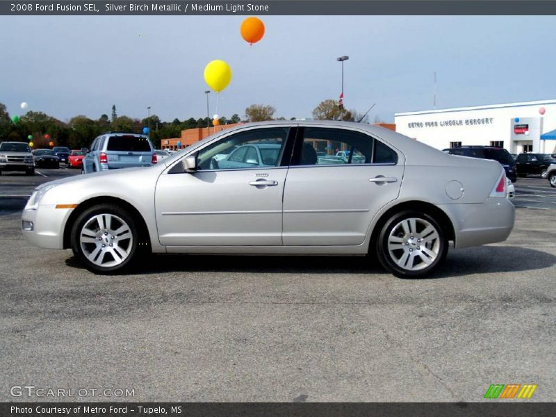 Silver Birch Metallic / Medium Light Stone 2008 Ford Fusion SEL