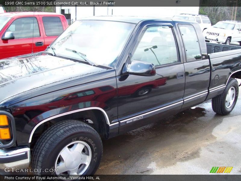 Black / Pewter 1998 GMC Sierra 1500 SLE Extended Cab 4x4