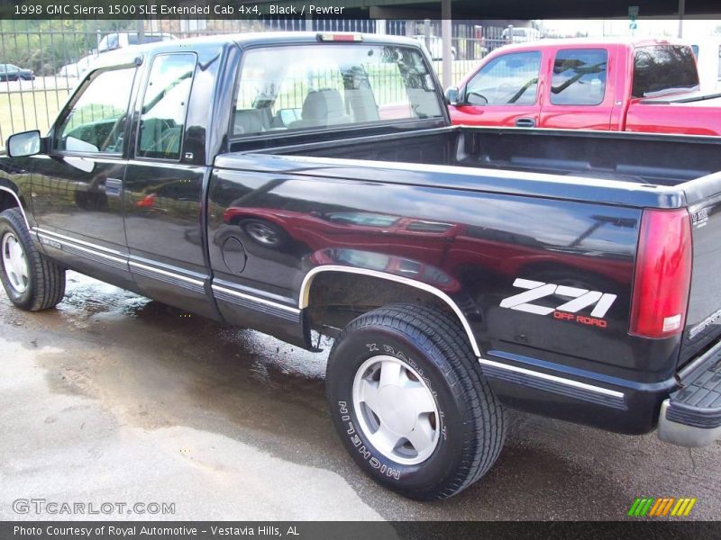 Black / Pewter 1998 GMC Sierra 1500 SLE Extended Cab 4x4