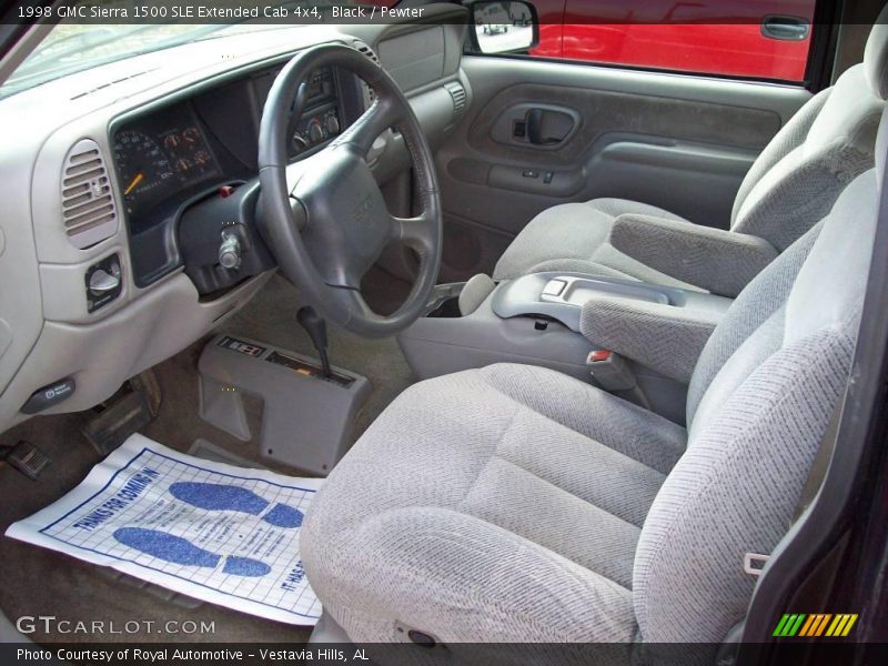Black / Pewter 1998 GMC Sierra 1500 SLE Extended Cab 4x4