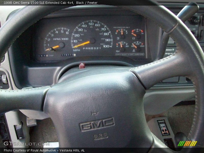 Black / Pewter 1998 GMC Sierra 1500 SLE Extended Cab 4x4