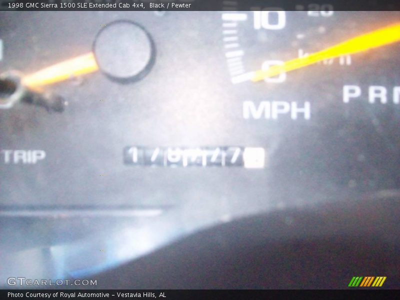 Black / Pewter 1998 GMC Sierra 1500 SLE Extended Cab 4x4