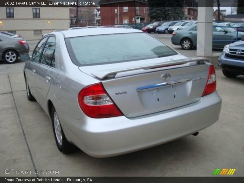 Lunar Mist Metallic / Stone 2002 Toyota Camry LE