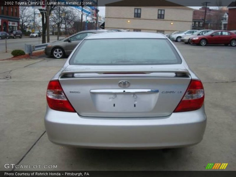 Lunar Mist Metallic / Stone 2002 Toyota Camry LE