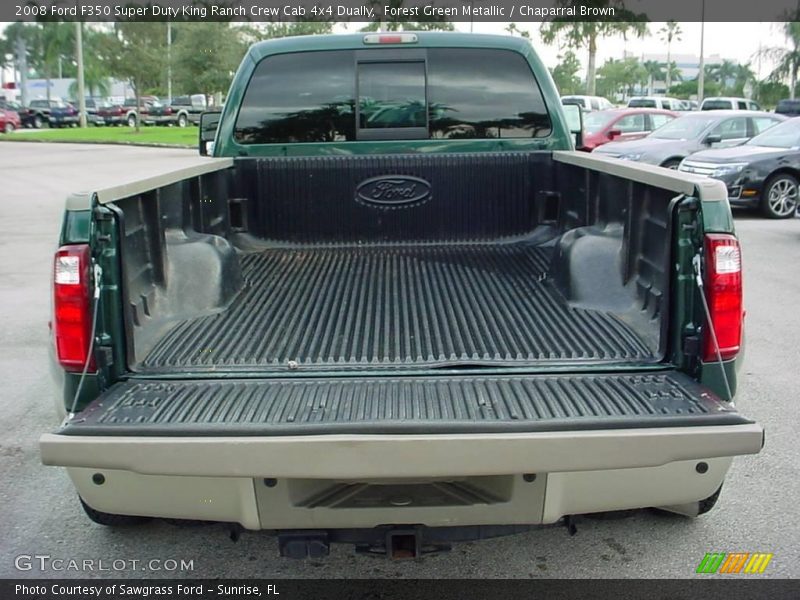 Forest Green Metallic / Chaparral Brown 2008 Ford F350 Super Duty King Ranch Crew Cab 4x4 Dually