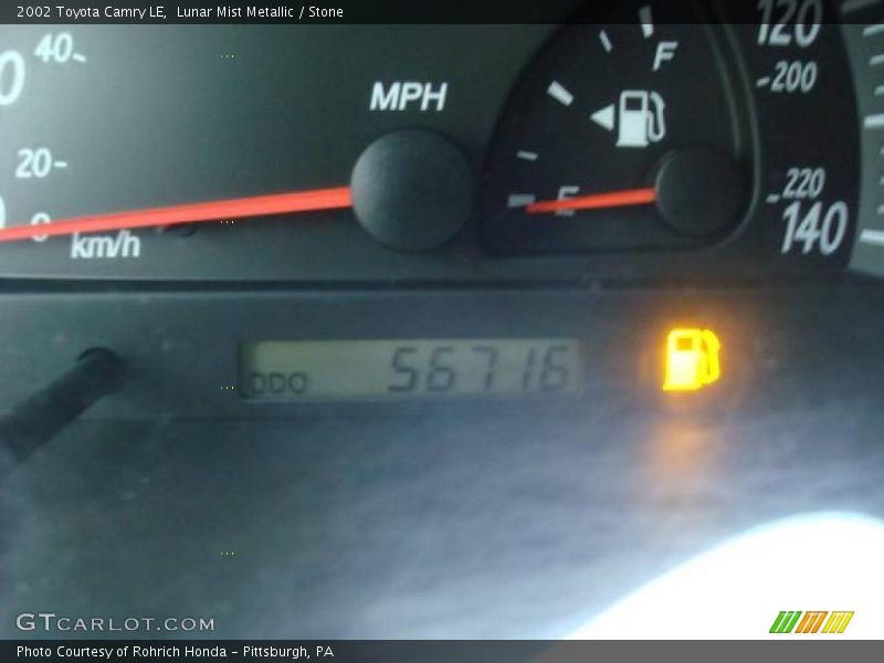 Lunar Mist Metallic / Stone 2002 Toyota Camry LE