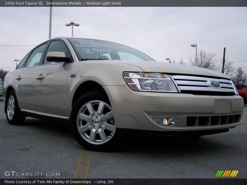Smokestone Metallic / Medium Light Stone 2009 Ford Taurus SE