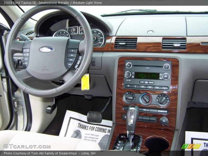 Smokestone Metallic / Medium Light Stone 2009 Ford Taurus SE