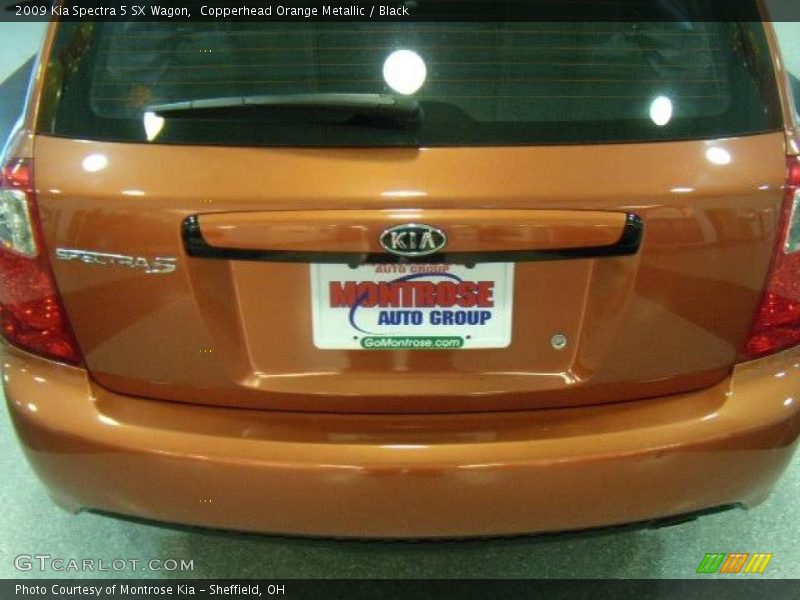 Copperhead Orange Metallic / Black 2009 Kia Spectra 5 SX Wagon