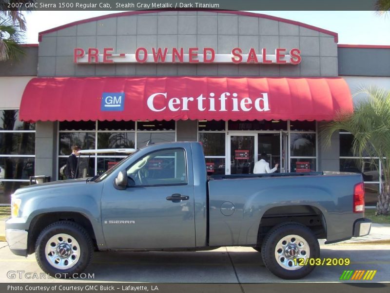 Stealth Gray Metallic / Dark Titanium 2007 GMC Sierra 1500 Regular Cab