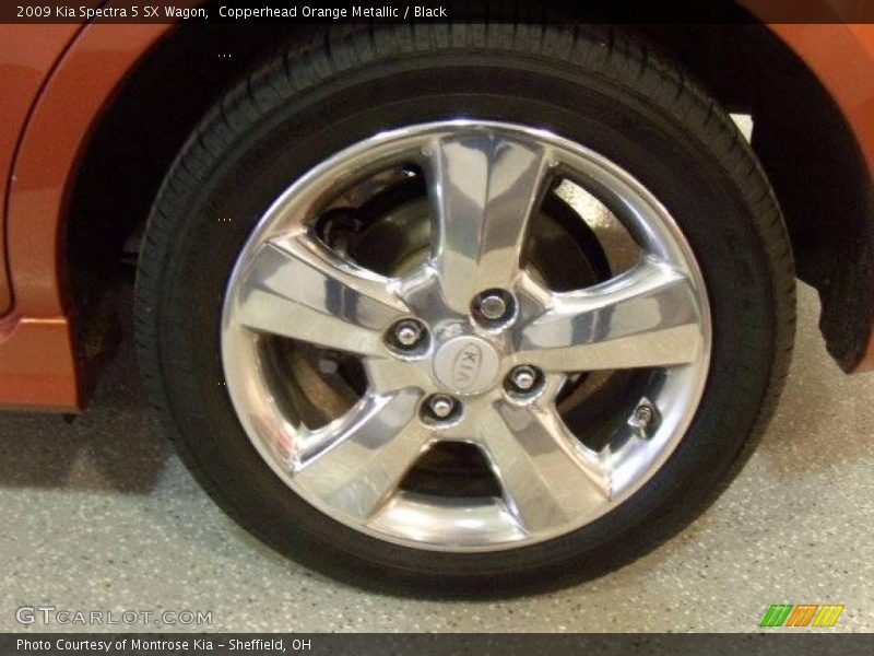 Copperhead Orange Metallic / Black 2009 Kia Spectra 5 SX Wagon
