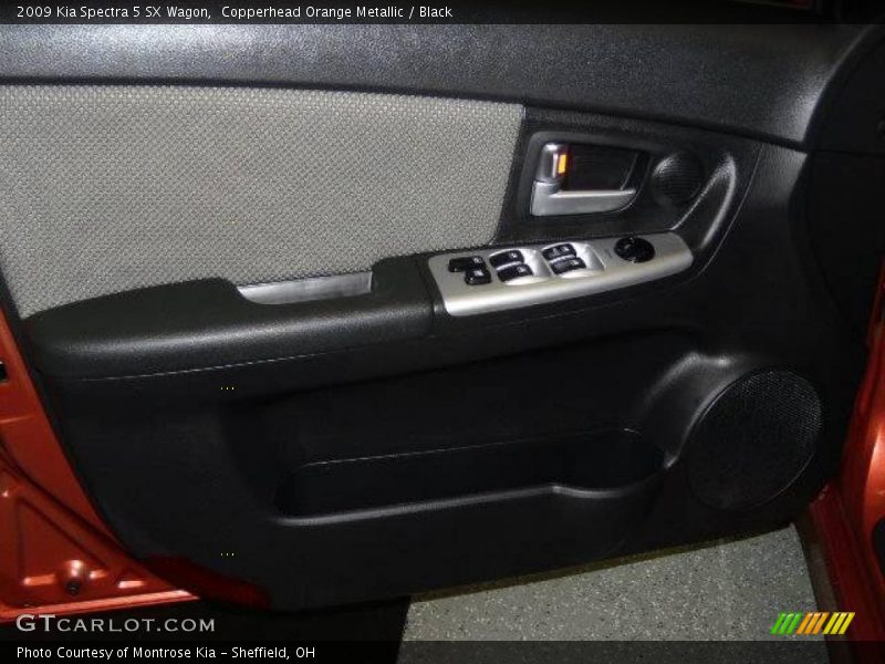 Copperhead Orange Metallic / Black 2009 Kia Spectra 5 SX Wagon