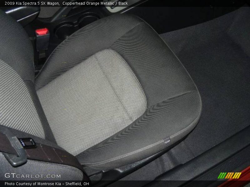 Copperhead Orange Metallic / Black 2009 Kia Spectra 5 SX Wagon