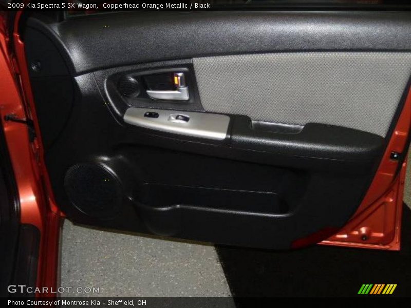 Copperhead Orange Metallic / Black 2009 Kia Spectra 5 SX Wagon