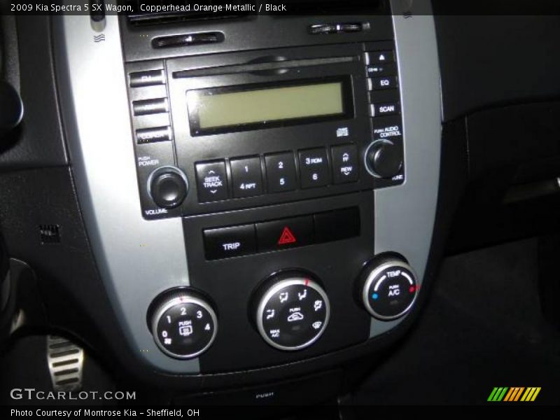 Copperhead Orange Metallic / Black 2009 Kia Spectra 5 SX Wagon
