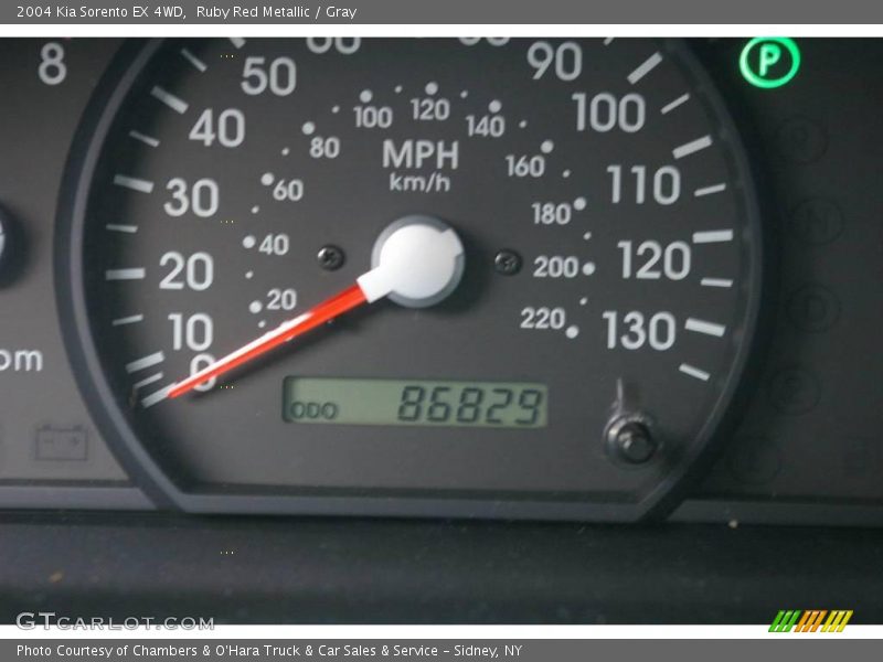 Ruby Red Metallic / Gray 2004 Kia Sorento EX 4WD