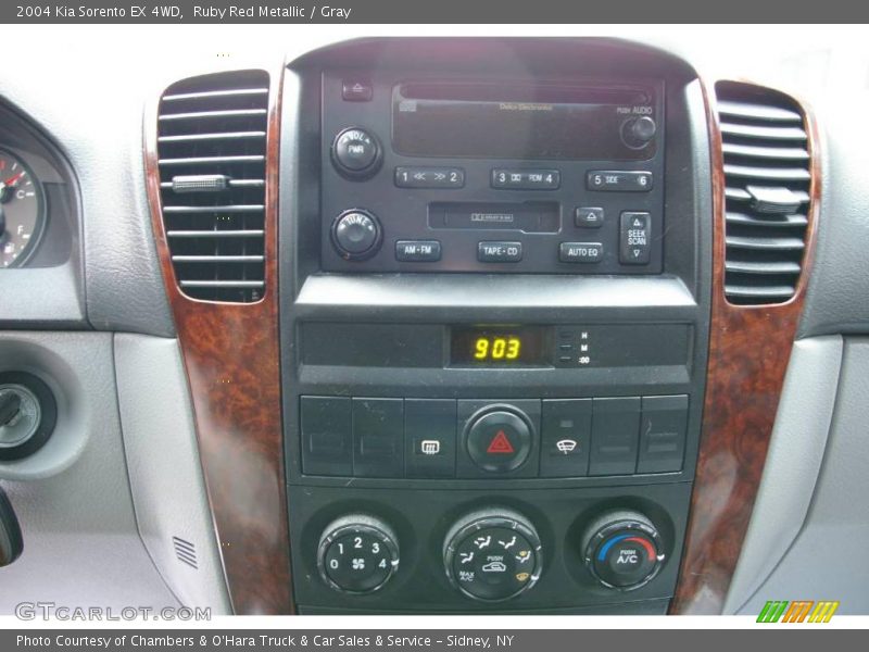 Ruby Red Metallic / Gray 2004 Kia Sorento EX 4WD