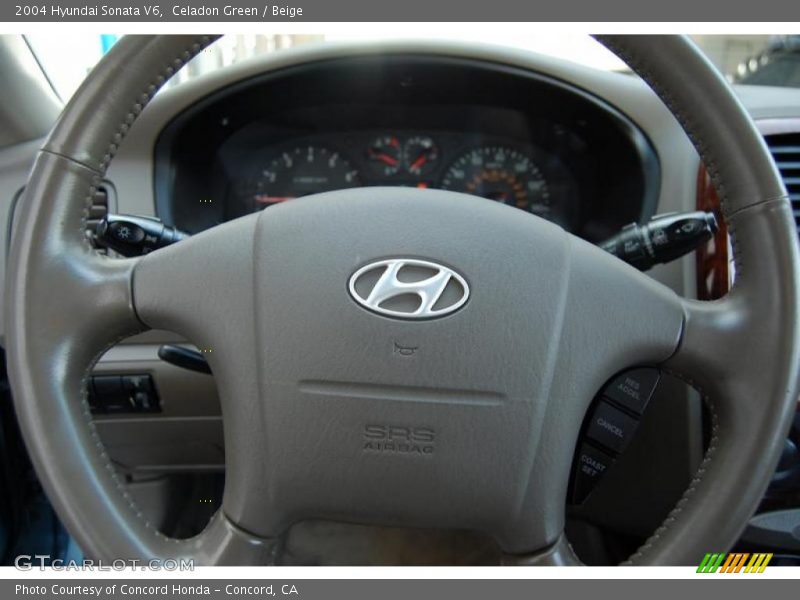 Celadon Green / Beige 2004 Hyundai Sonata V6