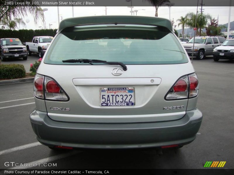 Millenium Silver Metallic / Black 2003 Lexus RX 300