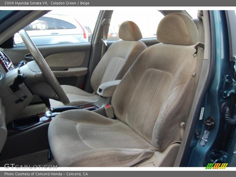 Celadon Green / Beige 2004 Hyundai Sonata V6