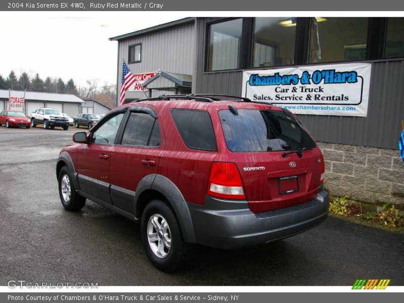 Ruby Red Metallic / Gray 2004 Kia Sorento EX 4WD