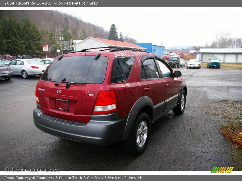 Ruby Red Metallic / Gray 2004 Kia Sorento EX 4WD