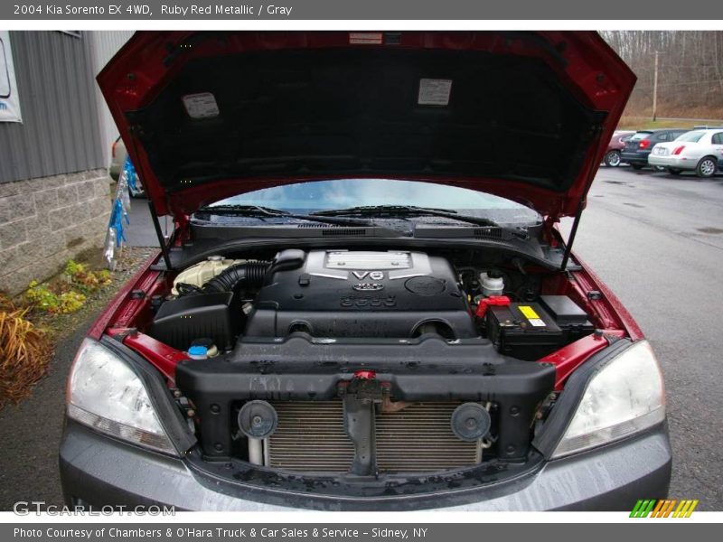 Ruby Red Metallic / Gray 2004 Kia Sorento EX 4WD