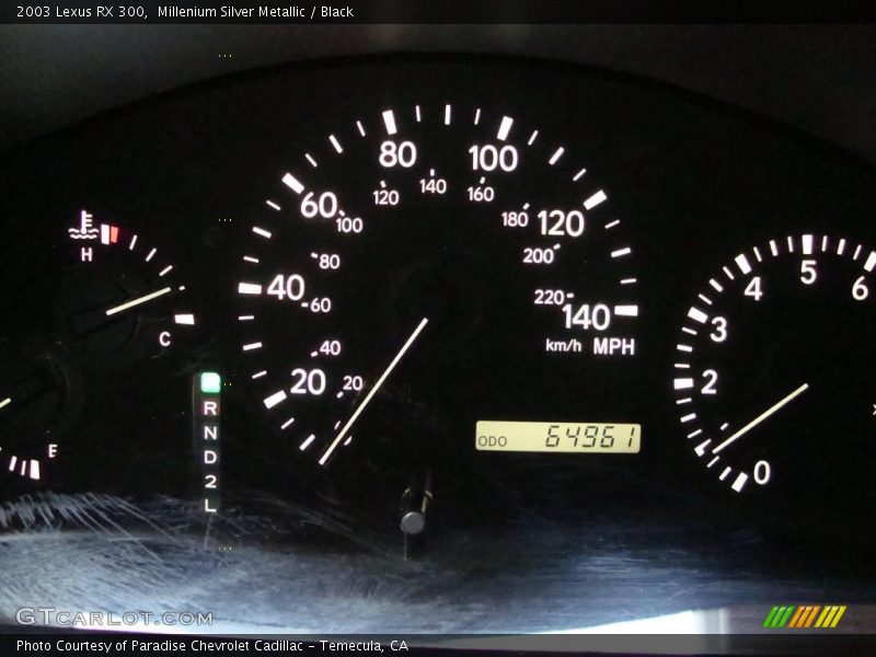 Millenium Silver Metallic / Black 2003 Lexus RX 300