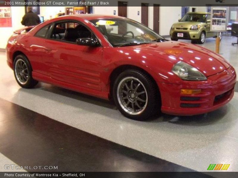 Patriot Red Pearl / Black 2001 Mitsubishi Eclipse GT Coupe