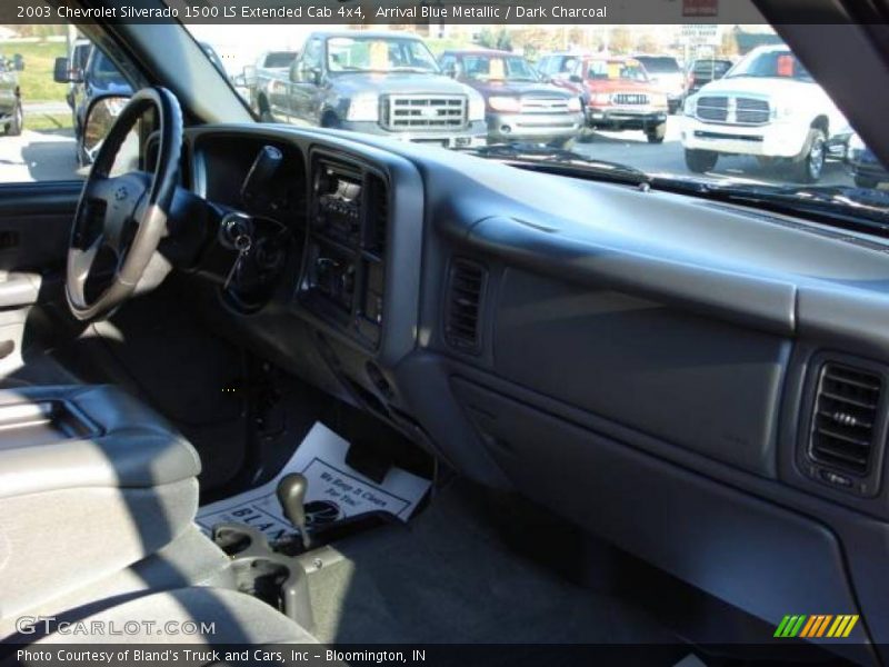 Arrival Blue Metallic / Dark Charcoal 2003 Chevrolet Silverado 1500 LS Extended Cab 4x4