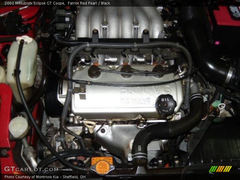 Patriot Red Pearl / Black 2001 Mitsubishi Eclipse GT Coupe