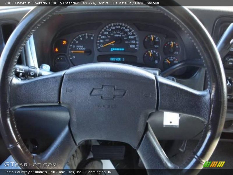 Arrival Blue Metallic / Dark Charcoal 2003 Chevrolet Silverado 1500 LS Extended Cab 4x4