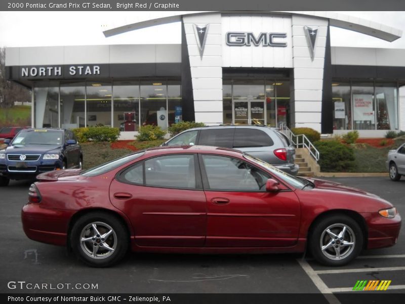Bright Red / Graphite 2000 Pontiac Grand Prix GT Sedan