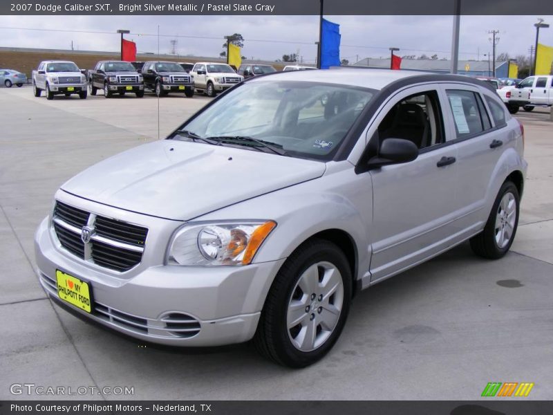 Bright Silver Metallic / Pastel Slate Gray 2007 Dodge Caliber SXT