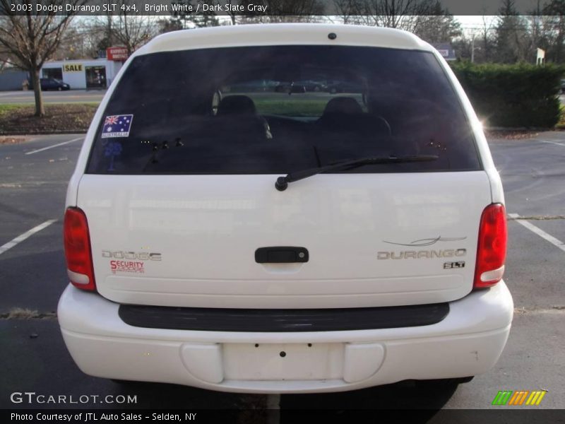 Bright White / Dark Slate Gray 2003 Dodge Durango SLT 4x4