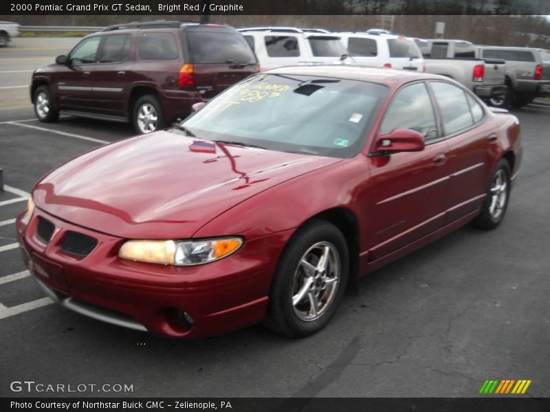 Bright Red / Graphite 2000 Pontiac Grand Prix GT Sedan