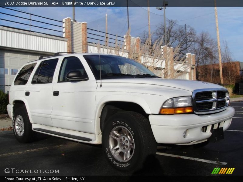 Bright White / Dark Slate Gray 2003 Dodge Durango SLT 4x4