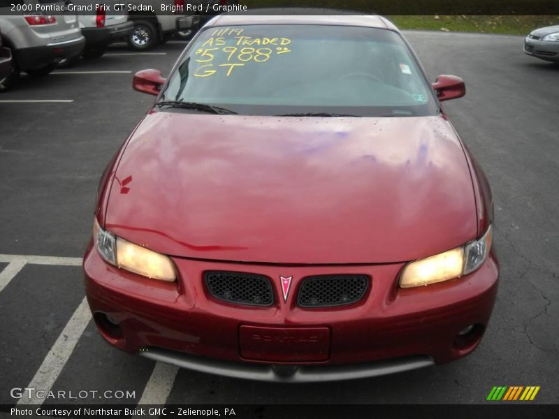 Bright Red / Graphite 2000 Pontiac Grand Prix GT Sedan