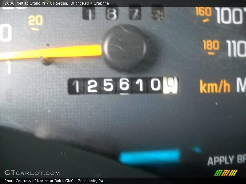 Bright Red / Graphite 2000 Pontiac Grand Prix GT Sedan