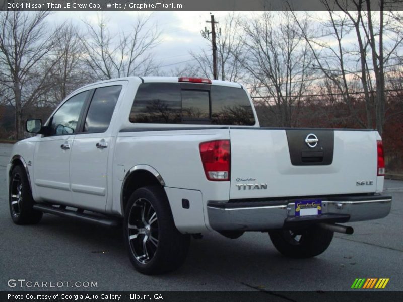 White / Graphite/Titanium 2004 Nissan Titan LE Crew Cab